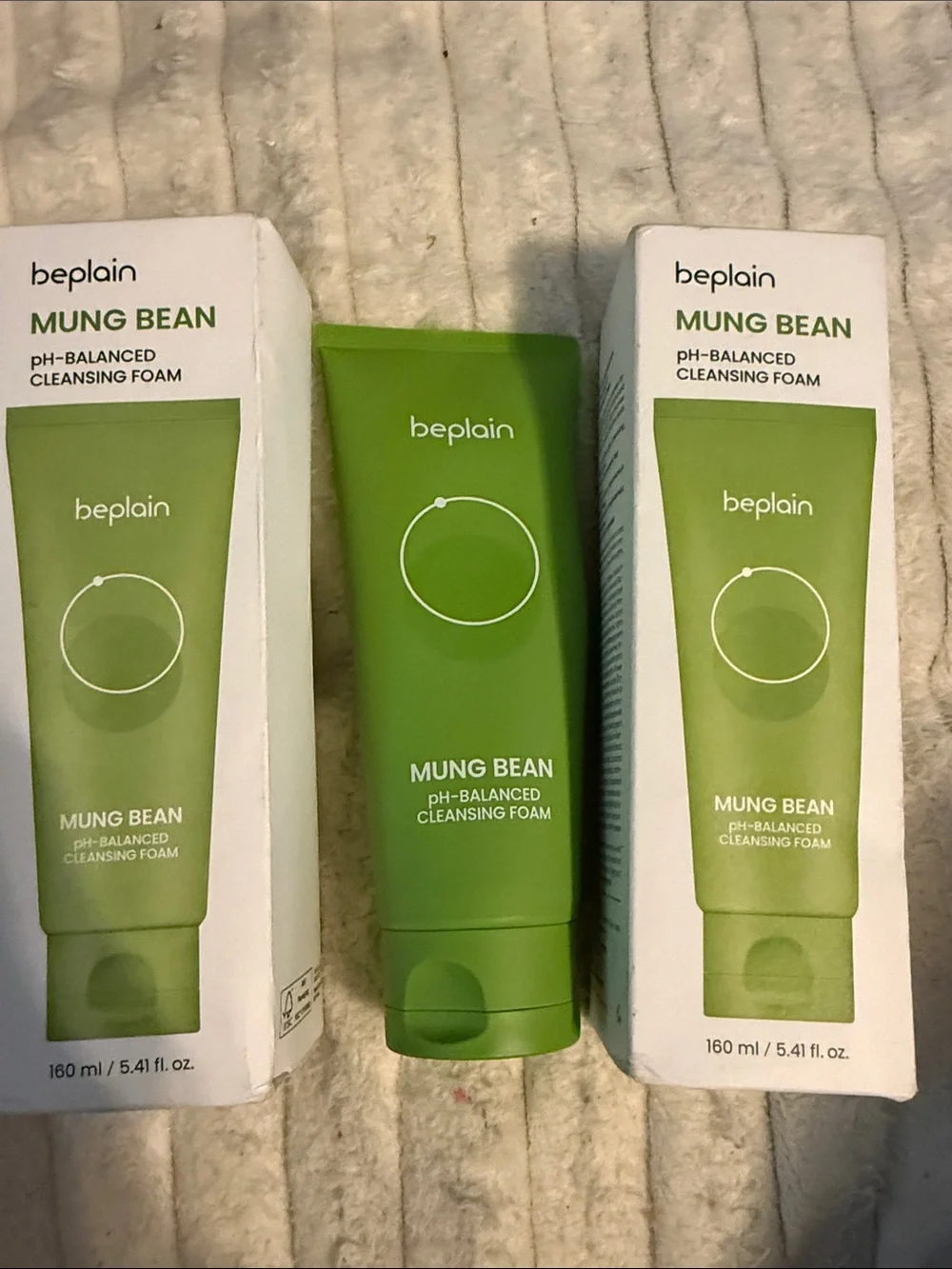 Mung Bean pH-Balanced Cleansing Foam — Green twin pack